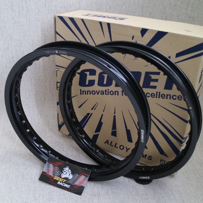 VELG COMET W SHAPE RING 17 X 140 / 160 WARNA BLACK