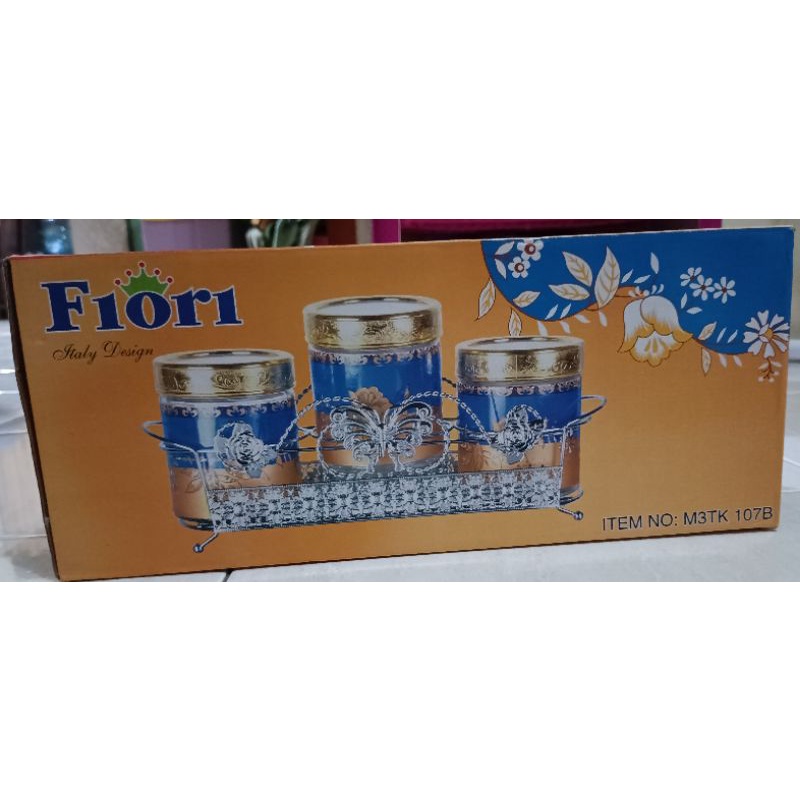 Toples Kaca kue set FIORI