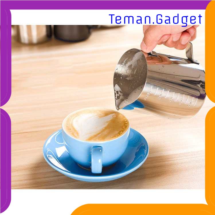 TG - DPR One Two Cups Gelas Milk Jug Kopi Espresso Latte Art Stainless Steel - ZM0078