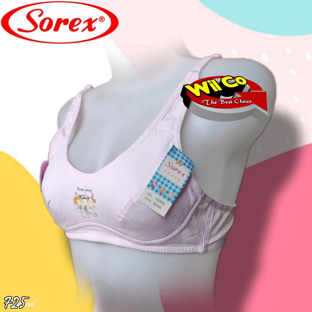 K725 - [Harga Per 1 Pcs] BRA/BH ANAK REMAJA WANITA PAKAIAN DALAM ANAKSOREX BUSA TIPIS TANPA KAWAT DUA PENGAIT