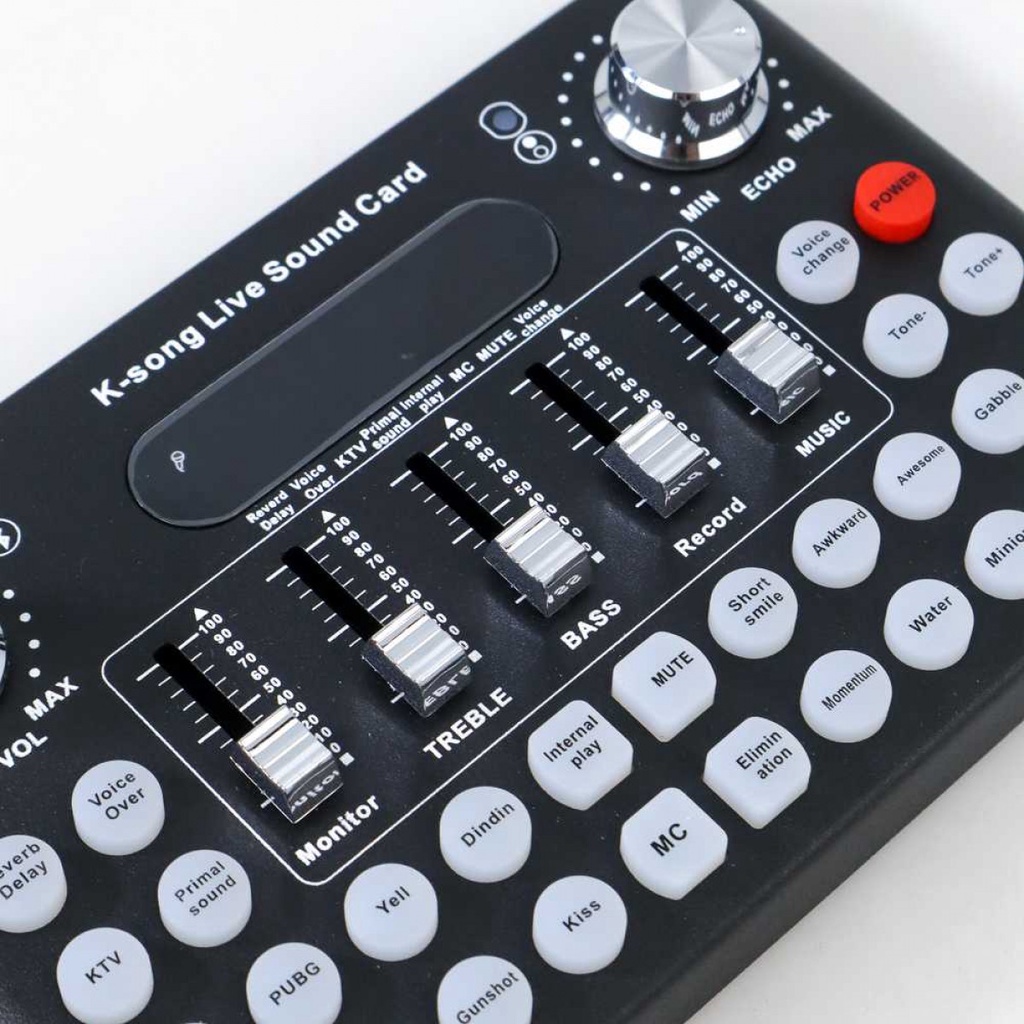 Soundcard Mixer USB Amplifier Live Broadcast Recording