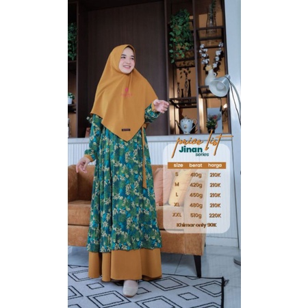 SARIMBIT JINAN / GAMIS MOM / BAHAN RAYON / ORI NAYMA HIJAB