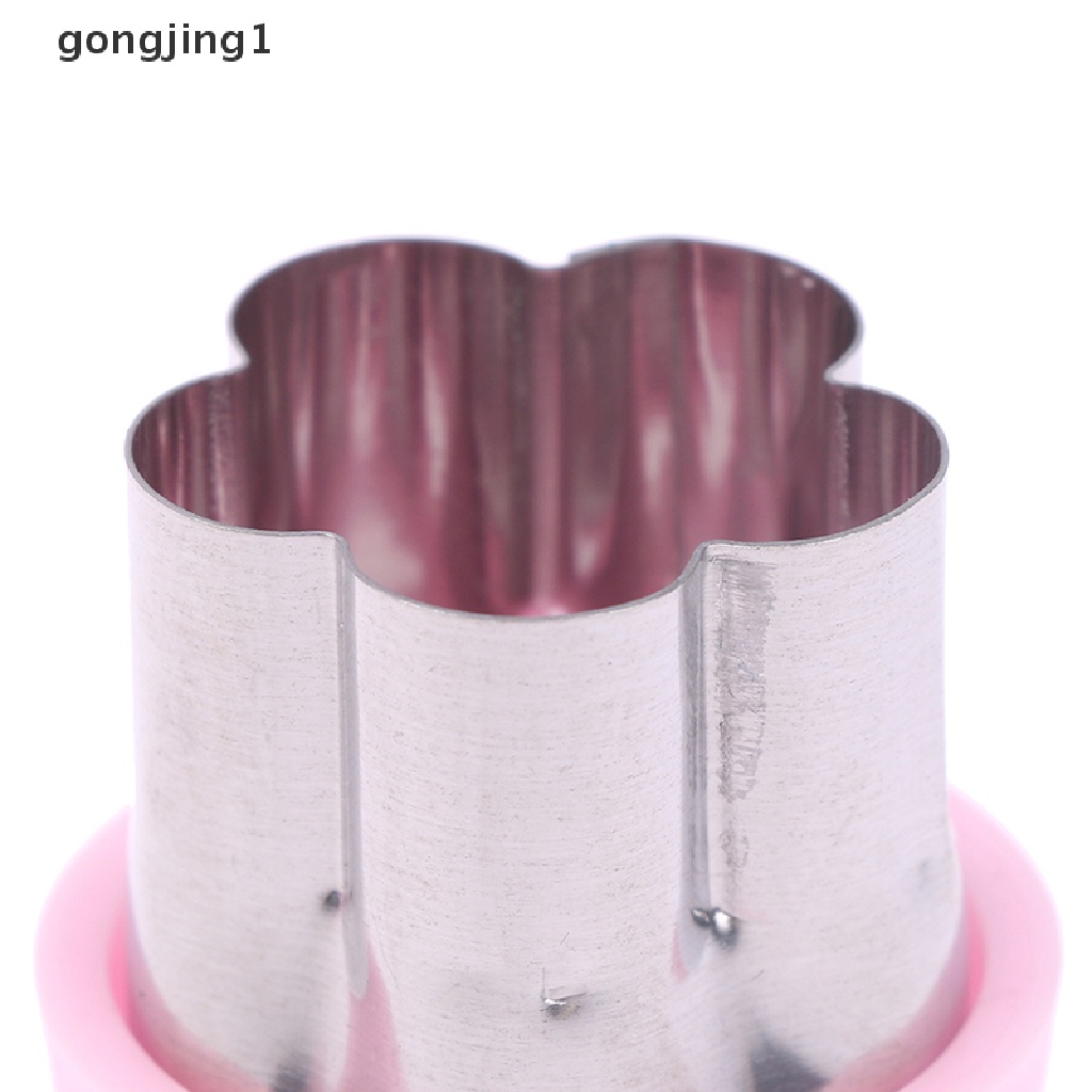 Ggg Alat Pemotong Sayuran Gagang Plastik Pink Stainless Buah Cutg Die Kitchen Tool ID