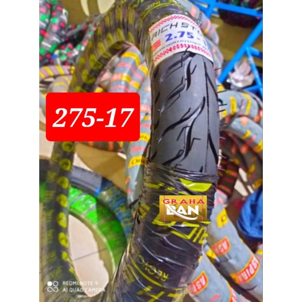 ban motor bebek 275-17 atau 80/90-17 ban bebek ring 17 ban model flemo ban richstone ban Revo satria