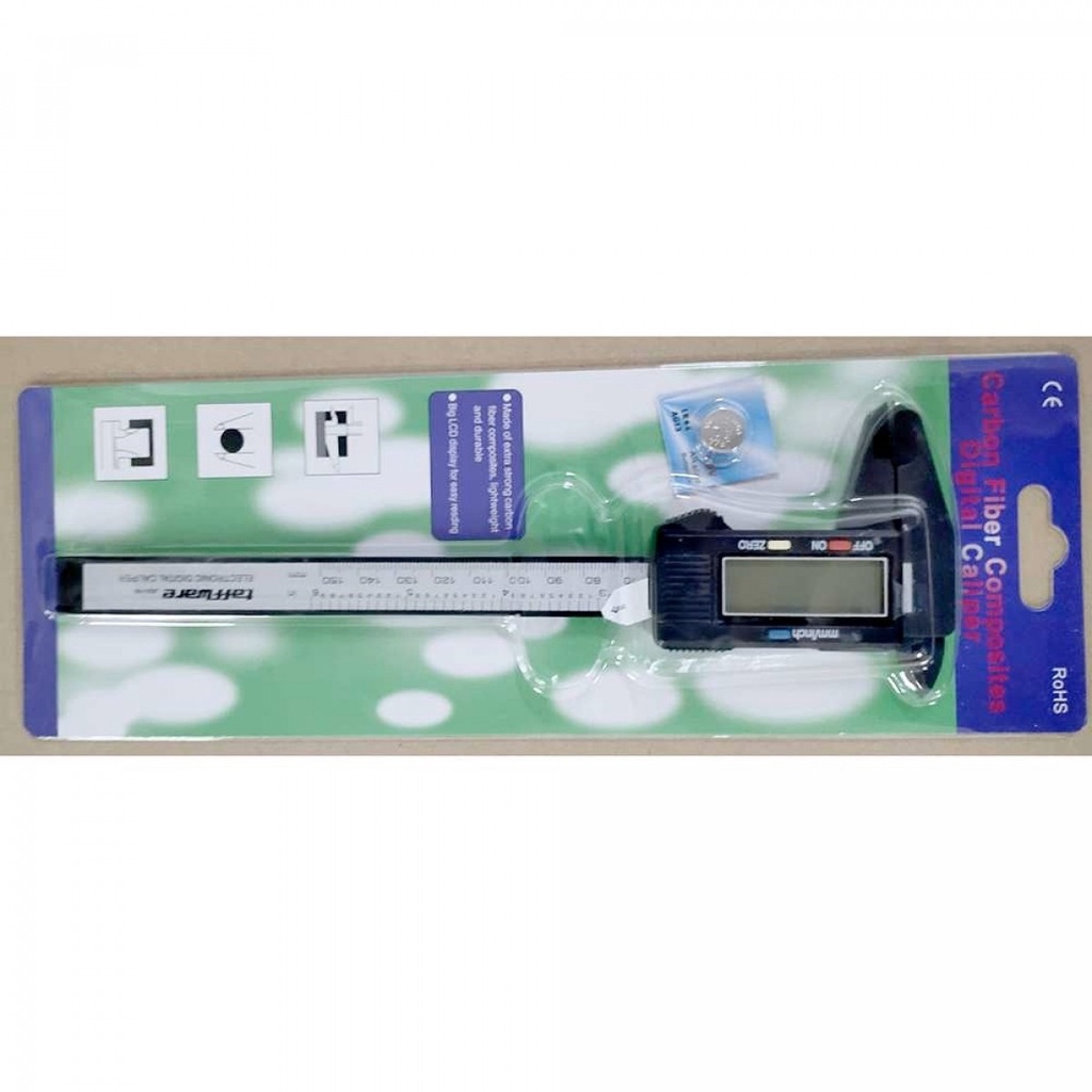 Jangka Sorong Digital Taffware Vernier Caliper LCD Screen