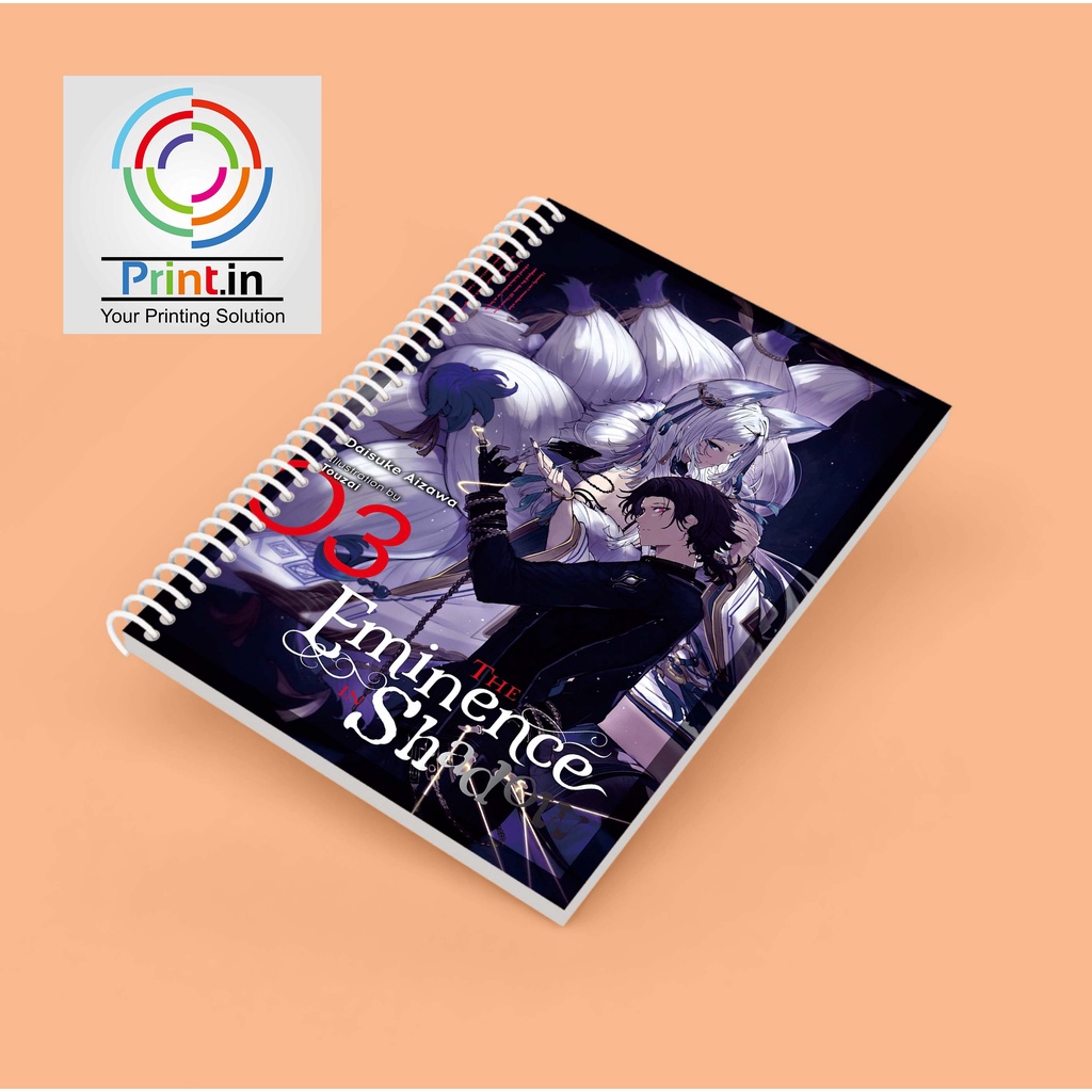 

Notebook Spiral Anime The Eminence In shadow M3 Hardcover dan Softcover
