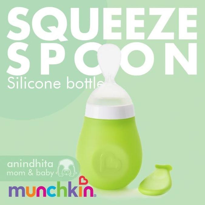 Munchkin Squeeze Spoon Bottle | Botol Sendok