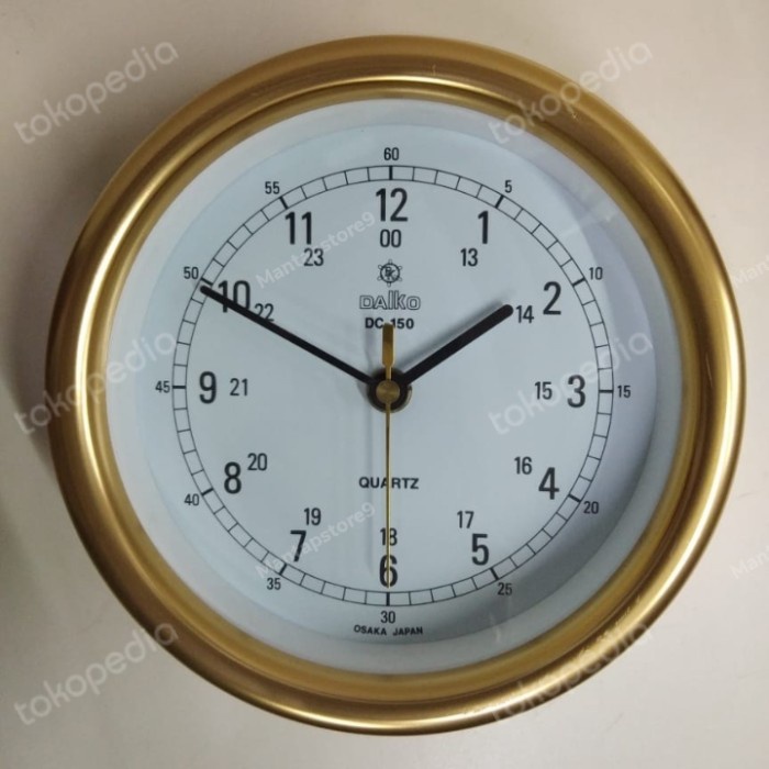 

JAM KAPAL DAIKO DC 150 MARINE CLOCK DAIKO 6 INCI DC150 KUNINGAN