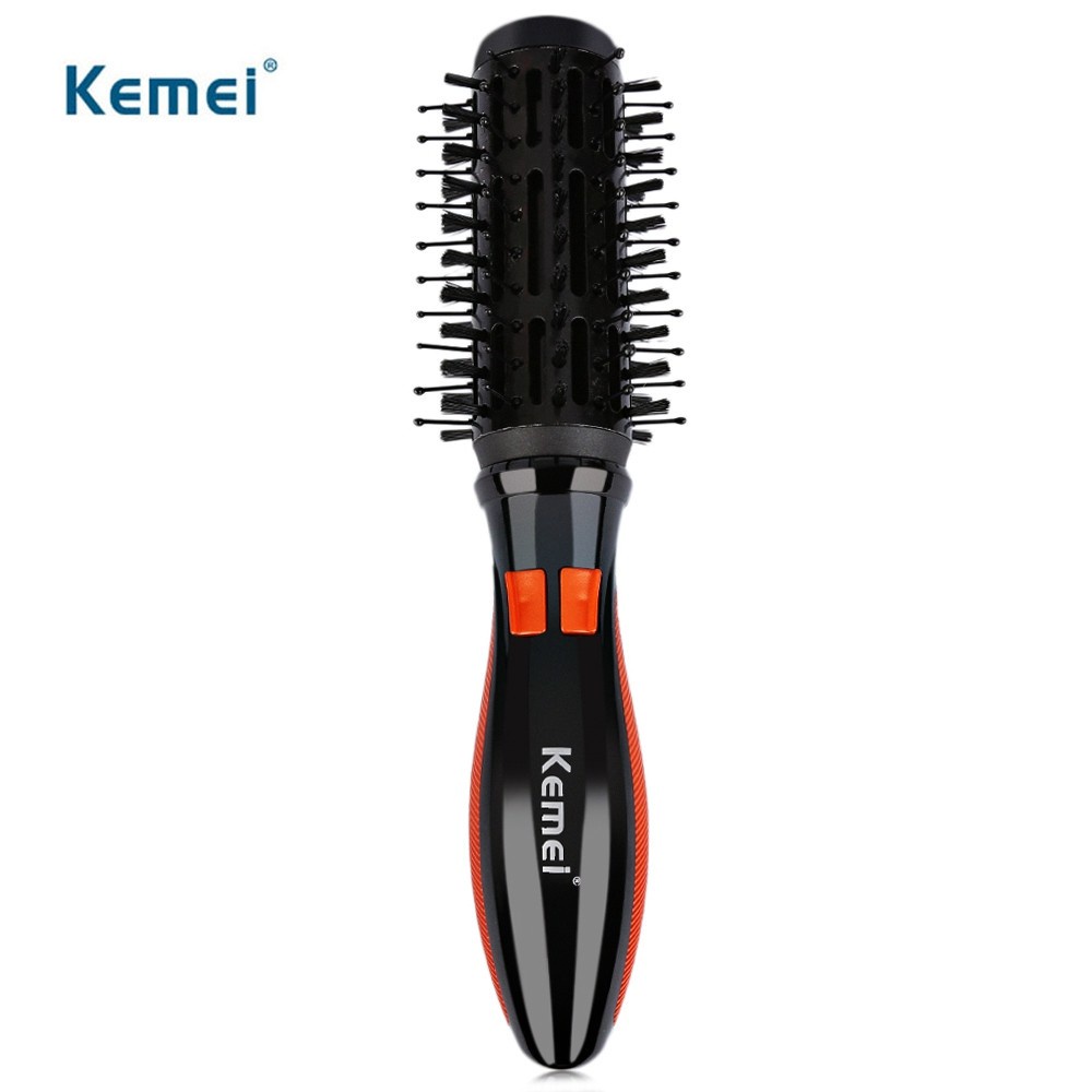 Sisir Keriting Elektrik KEMEI KM-2900 Electric Curling Rotatable Massage Comb