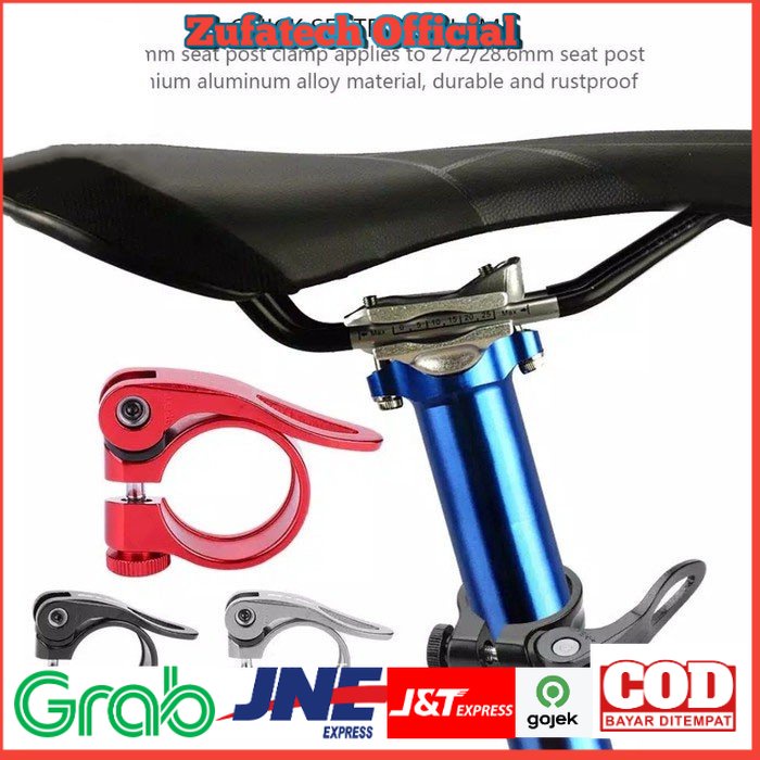 Clamp Penjepit Saddle Jok Sepeda Quick Release 28.6mm Suit for 25.4mm Pipe - Multi-Color