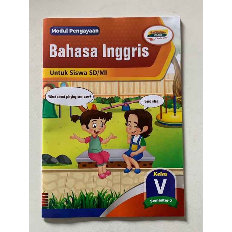 Buku Latihan Soal/LKS Bahasa Inggris kelas 5 semester 2 K13