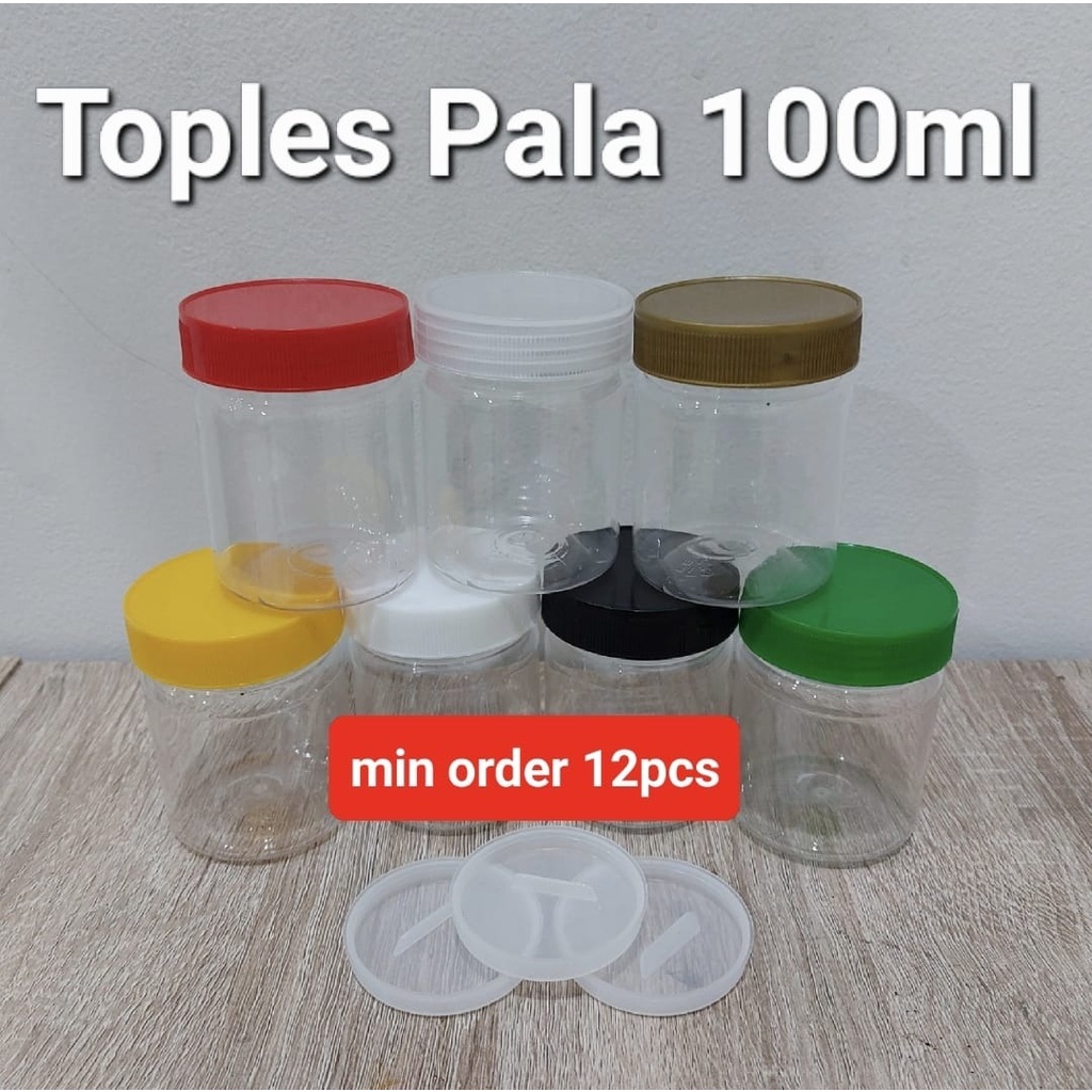 Toples PALA 100ml + Sumpal | Toples 100ml Plastik PET