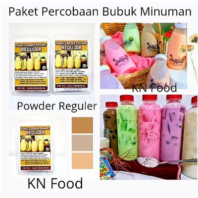 

Paket Percobaan Bubuk / Powder Bubble Drink Reguler 12 Rasa Plus Topping Jelly Cincau