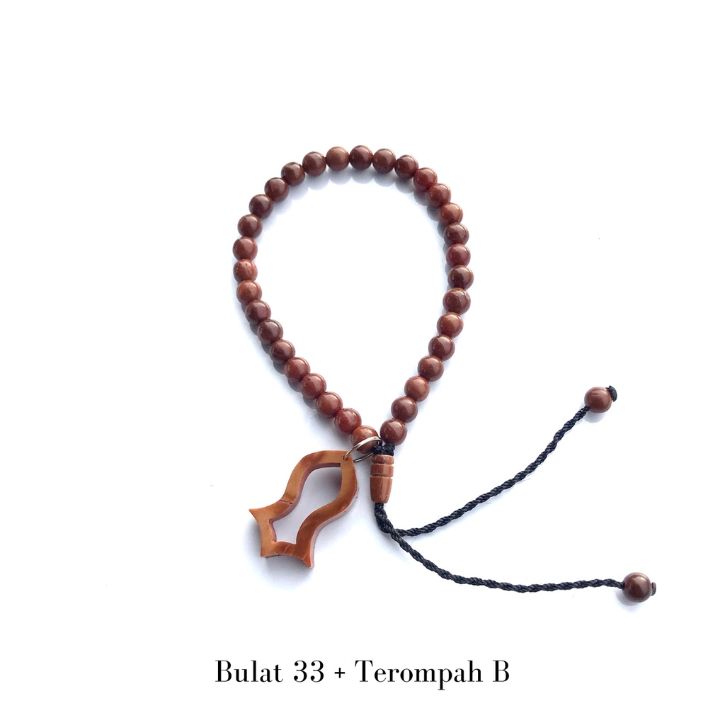 Gelang Terompah kualitas premium bahan Kaokah Asli pilihan Motif Bulat Marjan Tali Korea stok ready pengrajin