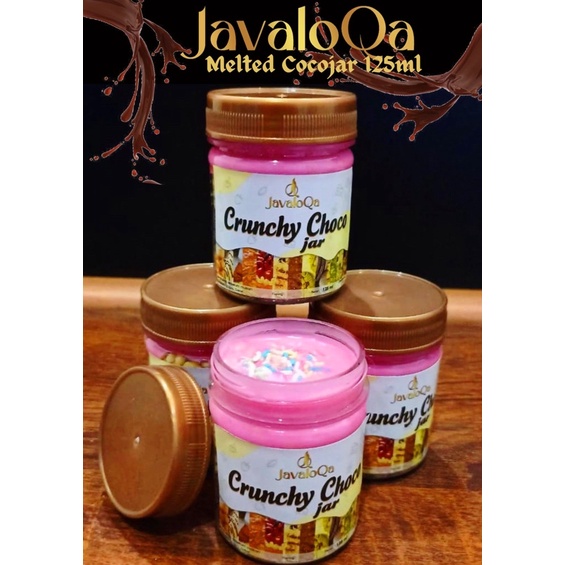JAVALOQA CRUNCHY CHOCO JAR CRUST MINI 125 ML/ RICE CRISPY COKLAT LUMER MELTED / NYAMNYAM