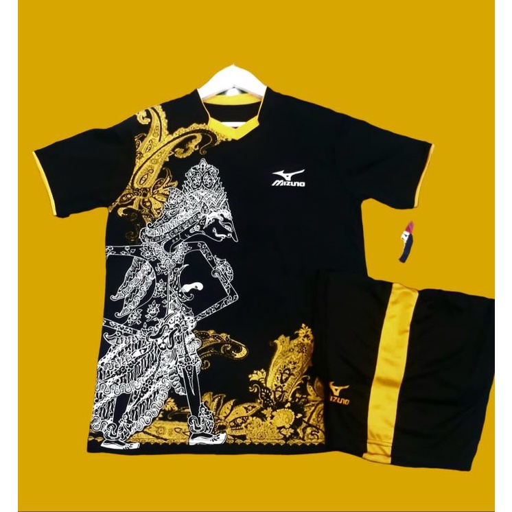 JERSEY BAJU KAOS OLAHRAGA BOLA FUTSAL BADMINTON COD 1SET DEWASA WAYANG BATIK PRODUK TERBARU