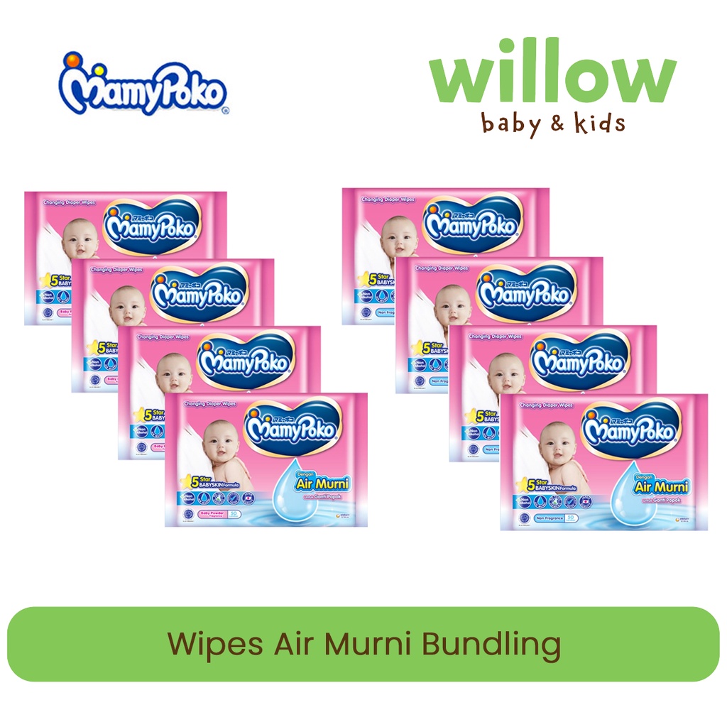 Tissue Basah Bayi - MamyPoko Wipes Air Murni Bundling