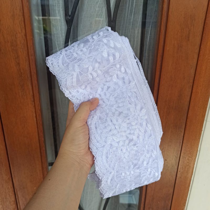 renda 9728 tile tule bordir bunga thile tyle thyle tille halus harga per roll