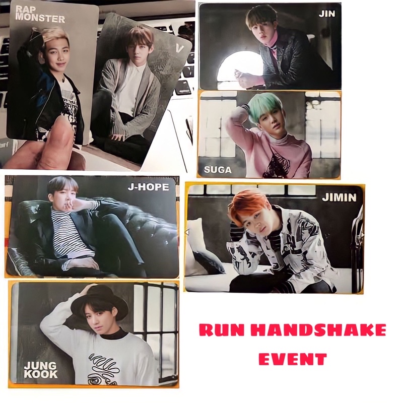 OFFICIAL JAPAN PHOTOCARD HANDSHAKE EVENT RUN NORMAL REG REGULAR BTS RM NAMJOON JIN SEOKJIN YOONGI SU