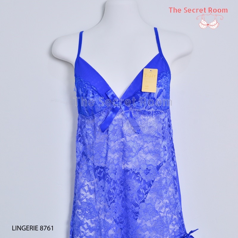 TALLY BAJU TIDUR / LINGERIE 8761 I FREE SIZE I BAHAN RENDA