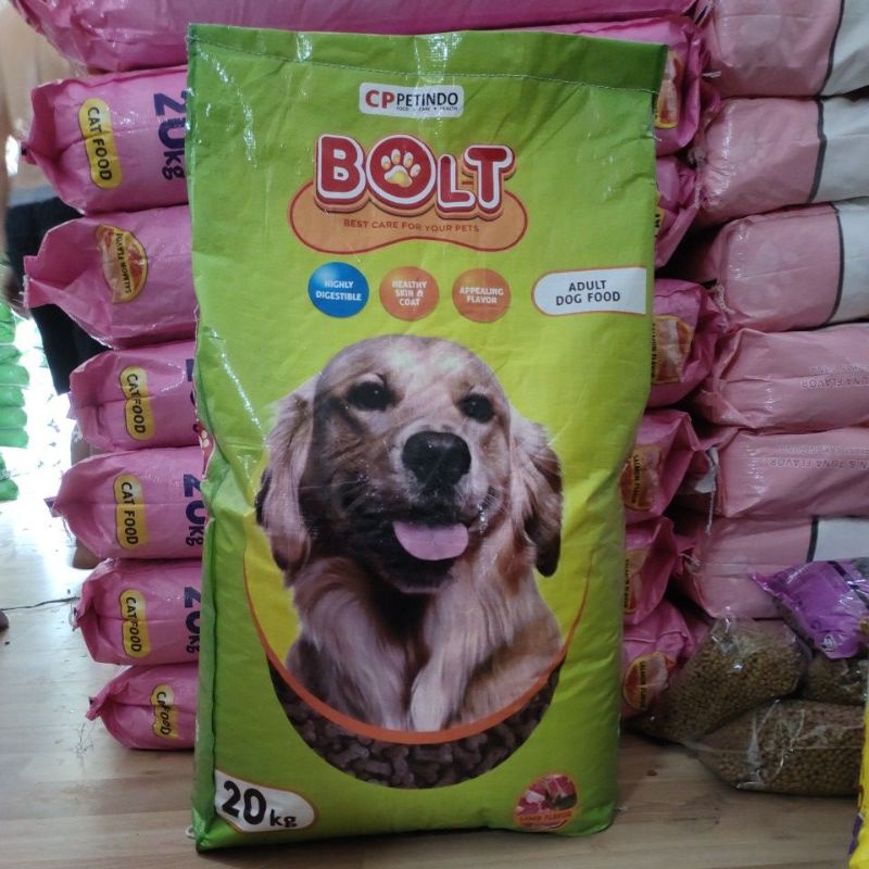 Bolt dog 20kg adult lamb Flavour dog food- Gojek grab