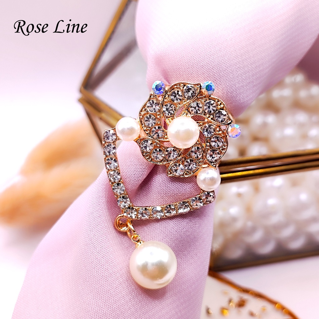 Ring Hijab Jurai Kristal Edelweiss