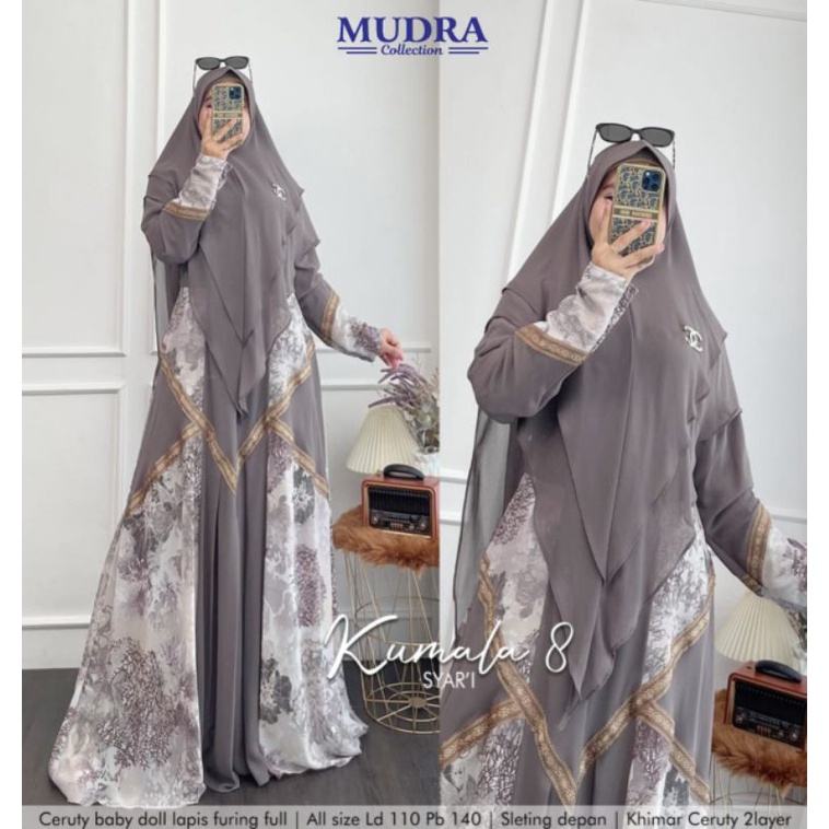 [NEW] KUMALA #8 ORI BY MUDRA HIJAB // SETELAN GAMIS KHIMAR SYAR'I KEKINIAN