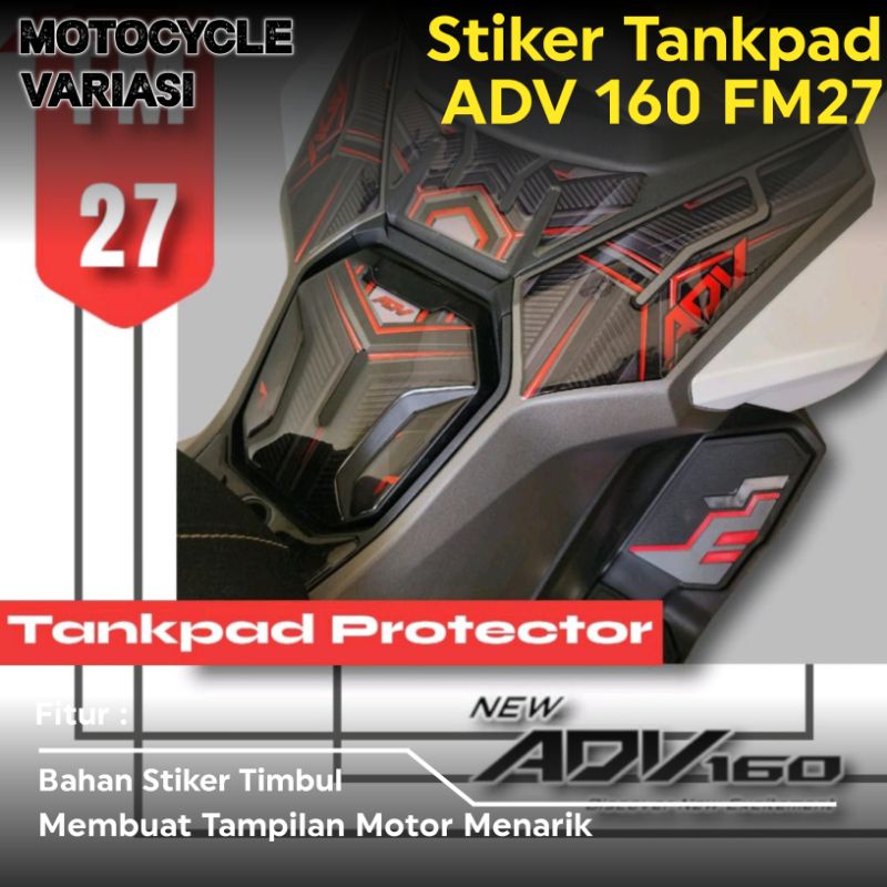 Stiker Tankpad ADV 160 FM27 Stiker Deckpad ADV 160 FM27