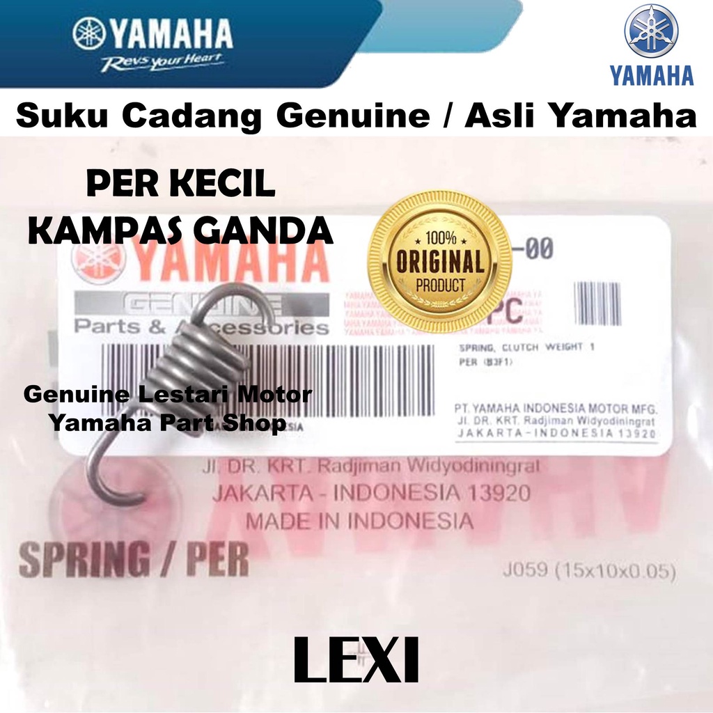Spring Per Kecil Kampas Ganda Sentri Lexi Asli Yamaha Surabaya