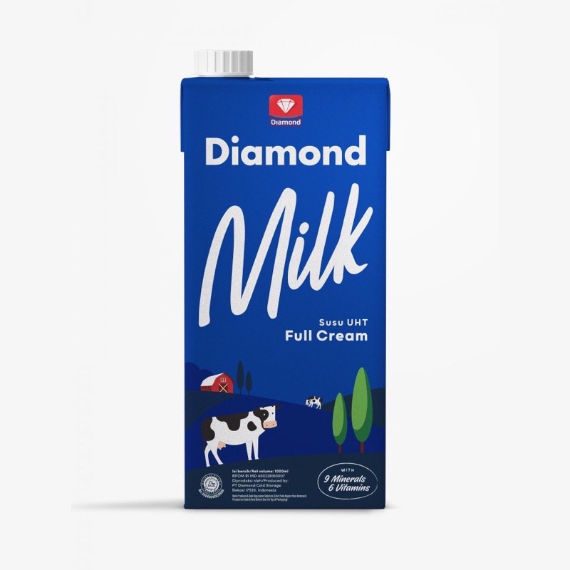 

DIAMOND MIlK SUSU UHT FULL CREAM 1liter