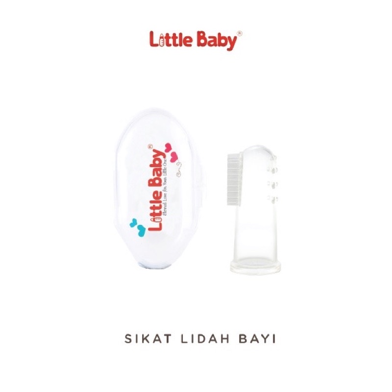 Sikat Lidah Bayi Silikon Little Baby - Sikat Gusi Bayi Lembut - Pembersih Mulut Bayi BPA Free