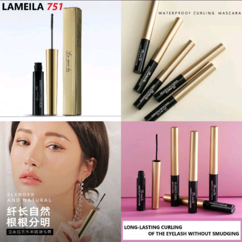 Maskara Lameila black gold waterproof/tahan air