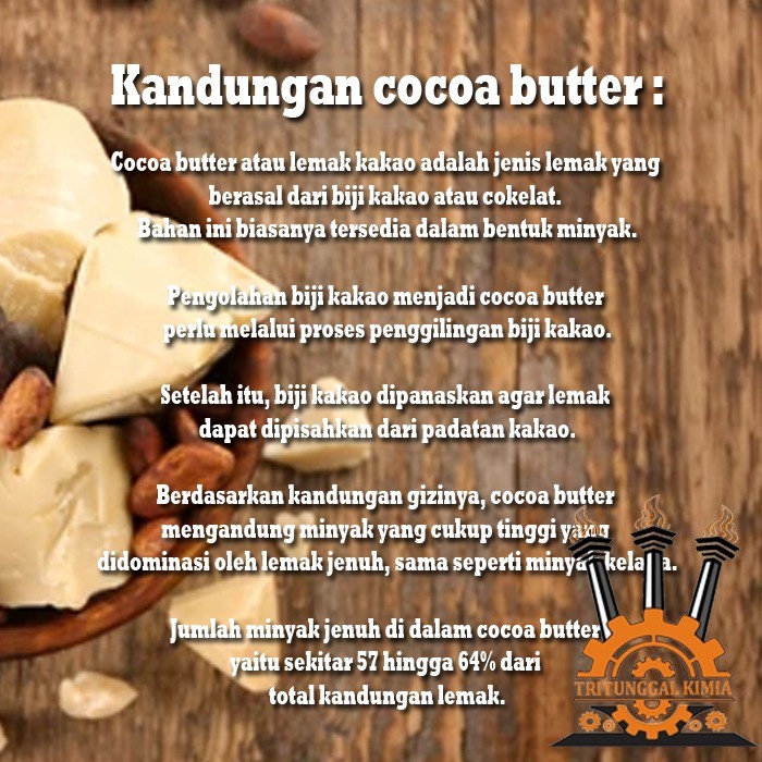 Mentega Coklat 1kg Refined Cocoa Butter Refined Cokelat Deodorized