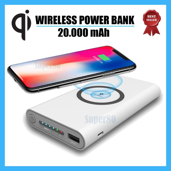 Powerbank Wireless 20000 Mah Qi Power Bank Fast Charging 20000Mah