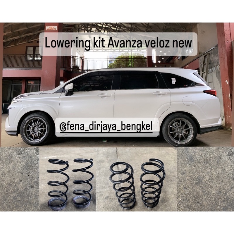 lowering kit Avanza veloz new (depan belakang)