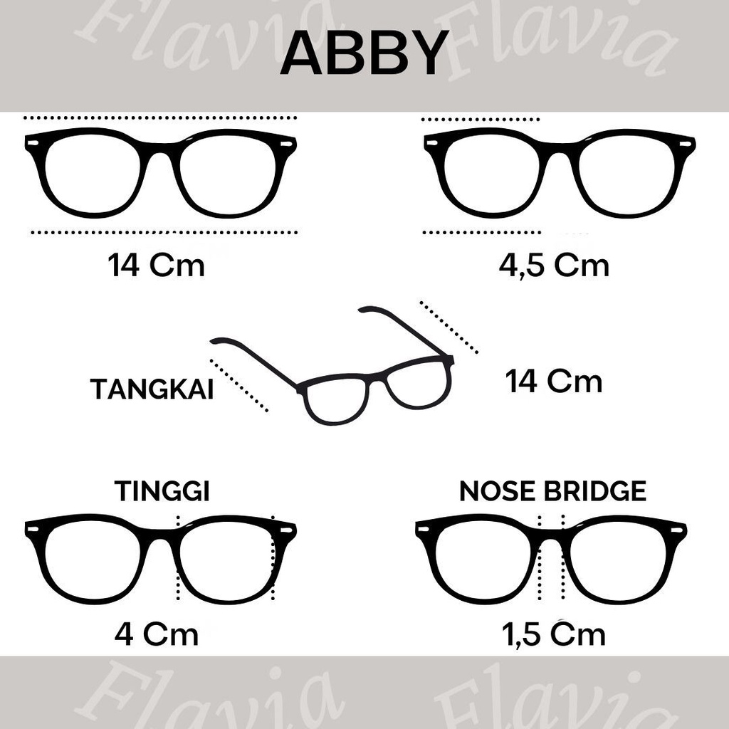 Flavia Eyewear - Kacamata Abby Acetat (custom minus, photochromic, blueray, bluechromic)