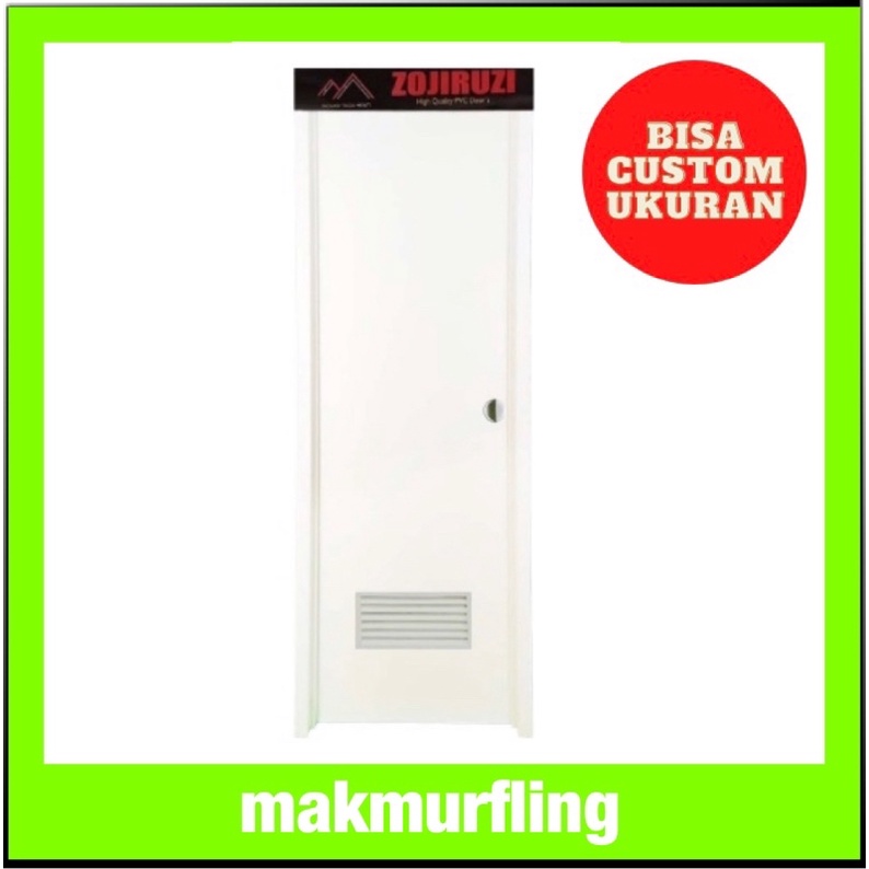 Pintu kamar mandi PVC polos bisa custom ukuran