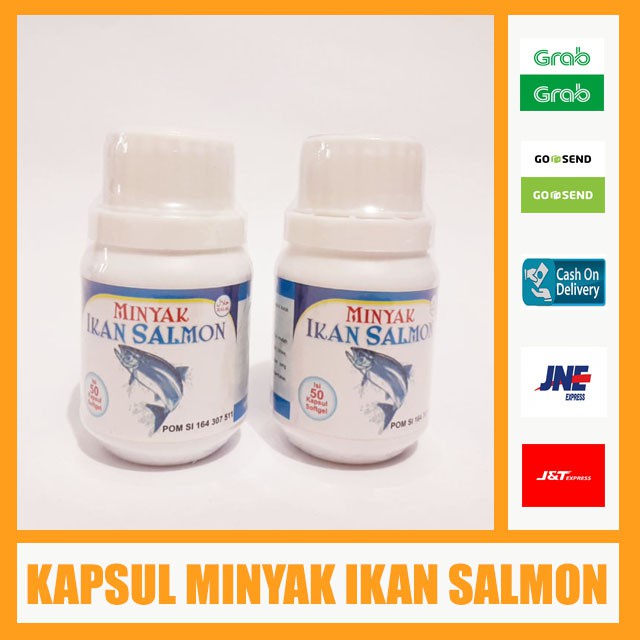 Kapsul Minyak Ikan Salmon - Kapsul Ikan Salmon - Kapsul Minyak Ikan Salmon - 50 Kapsul