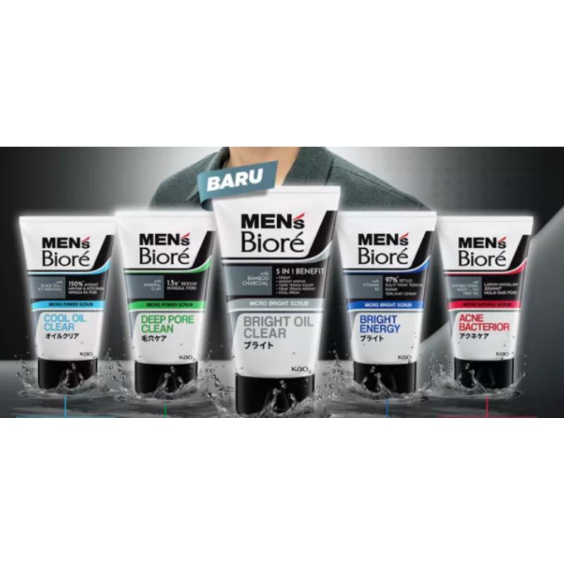 Biore MEN Facial Foam | Sabun Wajah 100gr