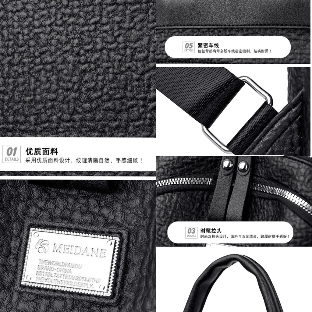 TAS RANSEL WANITA IMPORT KOREA KULIT CROCO HITAM CULTIVA TA717B5 BACKPACK SEKOLAH CEWEK KULIAH KERJA GENDONG PUNGGUNG BRANDED BATAM PREMIUM FASHION REMAJA KEKINIAN MURAH