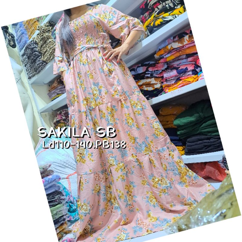 sakila dress bali jumbo xxl bigsize dress smoke sabrina