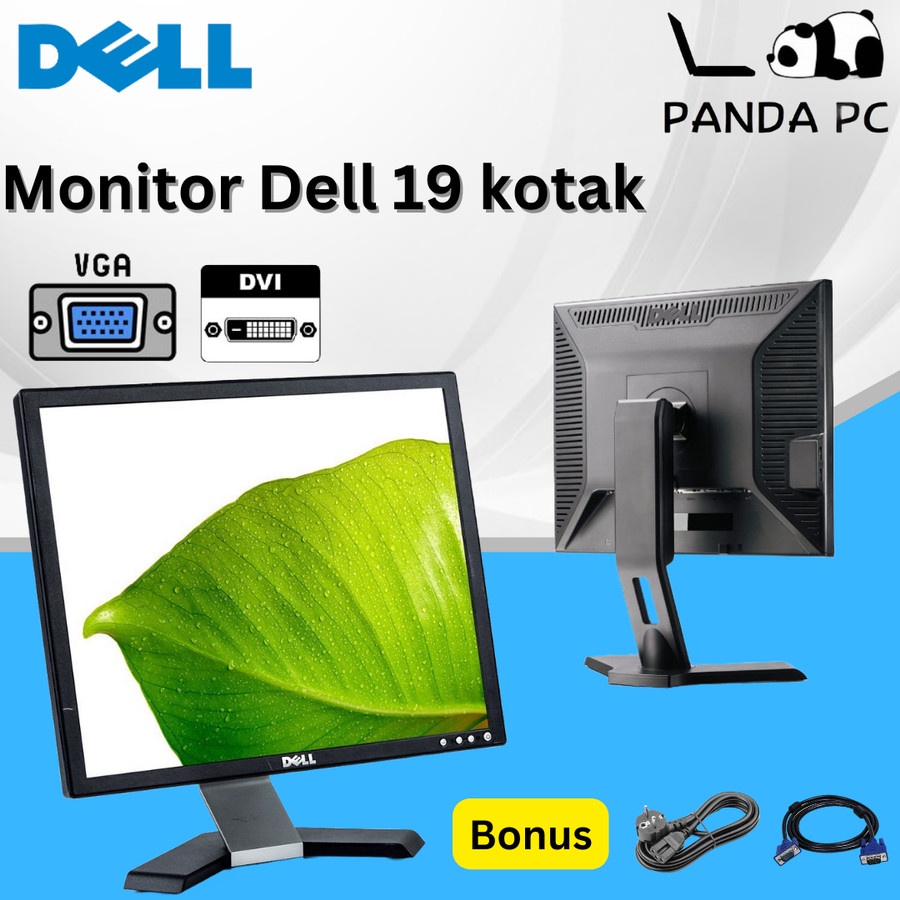 Monitor Dell 19 Inch Kotak - LCD 19&quot; Square - Second not LED