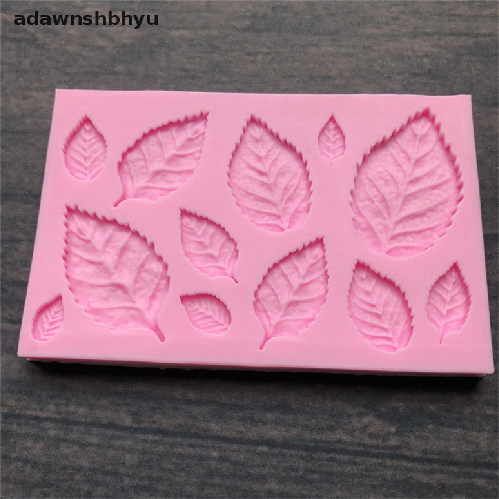 Adawnshbhyu Leaf Shaped Silicone Mold Leaves Dekorasi Kue Fondant Cookies Moulds Alat Baking ID