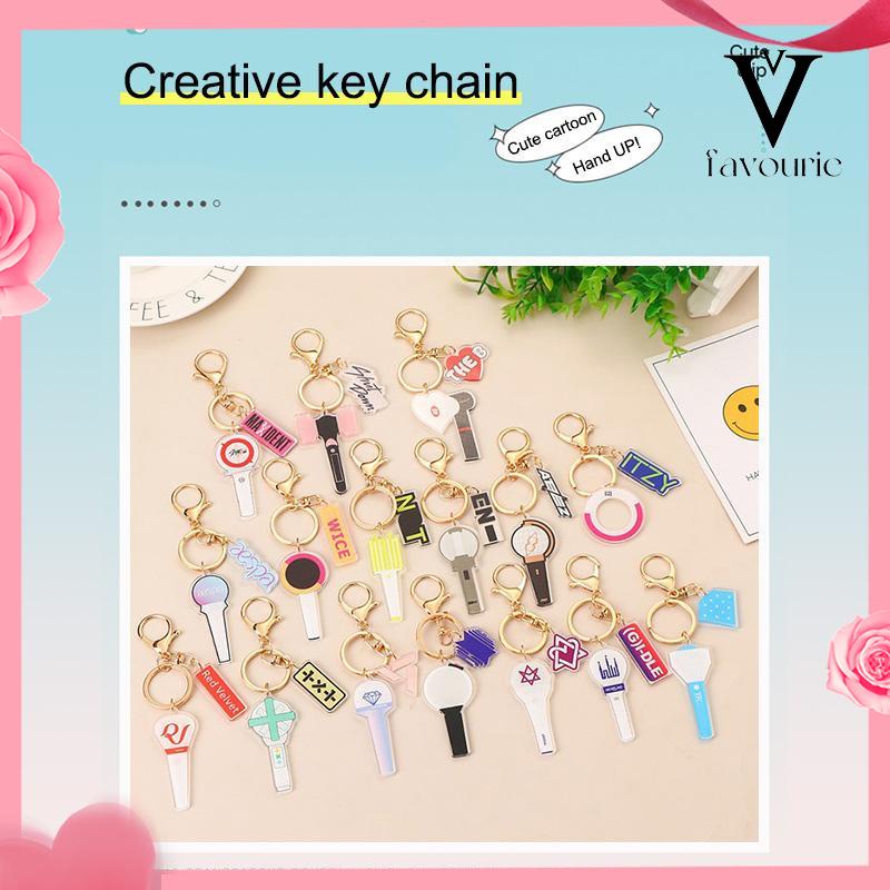 CODGantungan Kunci Mini Key Chuain Lucu Kpop Keychain Akrilik Mendukung Aksesoris-FA