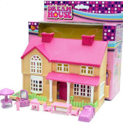 Mainan rumah-rumahan Boneka Villaku - Mainan anak perempuan - Mainan Anak miniatur Rumah Boneka