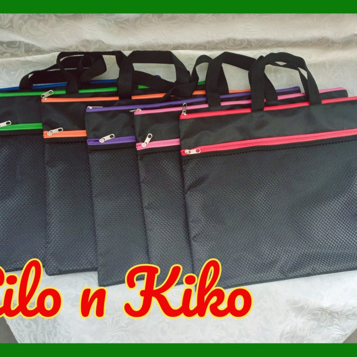 

TERPERCAYA Map Dokumen Resleting Jaring / zipper bag A3 / 2 slt Code 2576