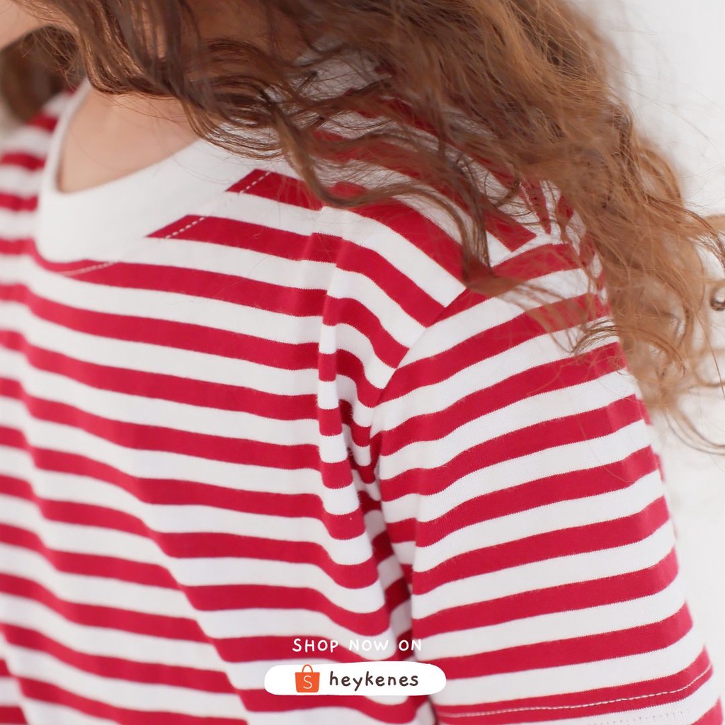 Heykenes Kaos Anak Striped Cotton 30s