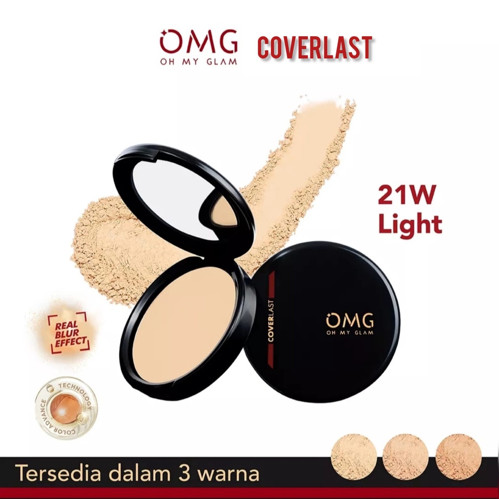 OMG Oh My Glam Coverlast Two Way Cake 12 g - Bedak Padat [BARU]