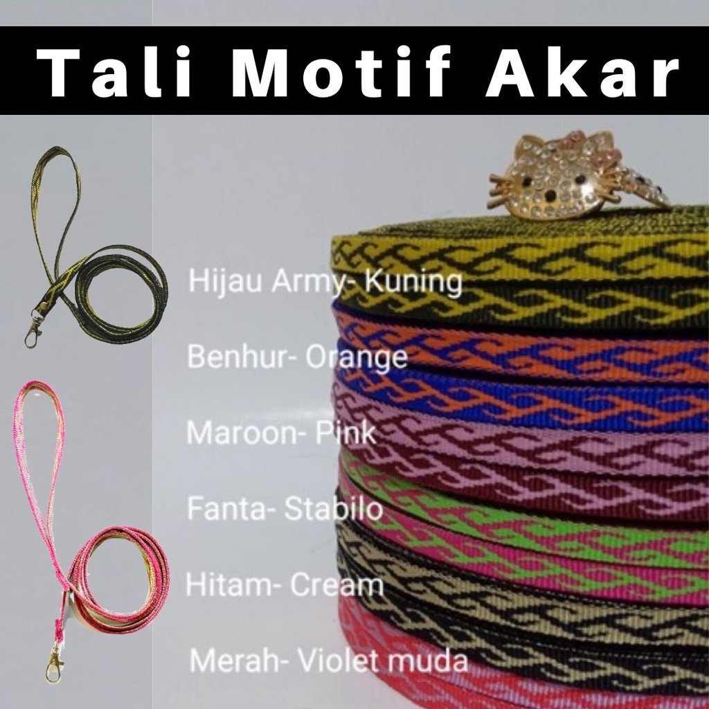 Tuntun Kalung Kucing Motif Akar Estetik Premium Quality Panjang 120cm FEFARM