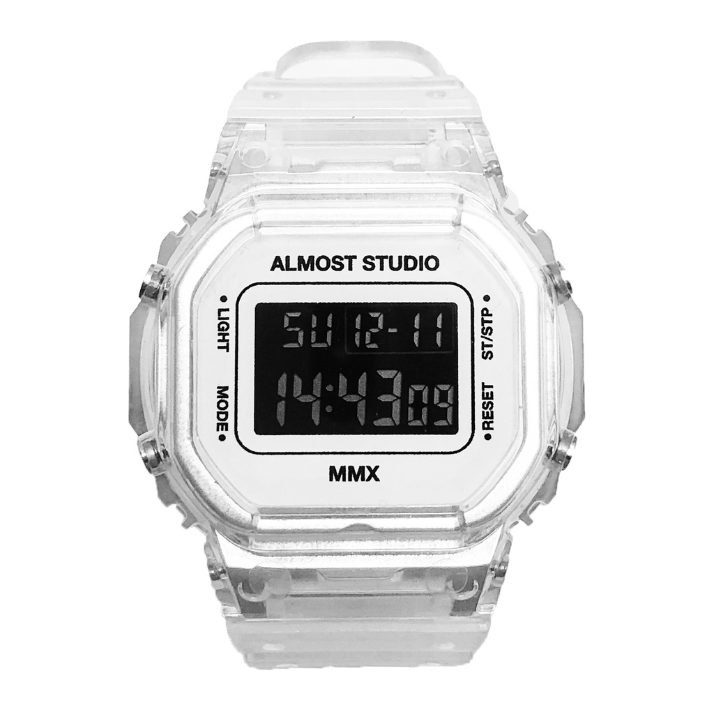 Almost Studio - Jam Tangan Digital - Clear White